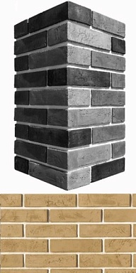 Искусственный камень White Hills 352-15 Терамо брик угол 9x20,5x5.5