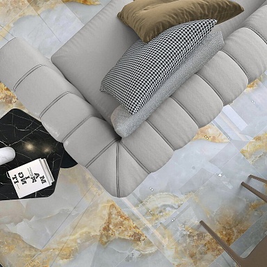 Керамогранит Global Tile GT1206016516PDR Cometa Голубой 60x120