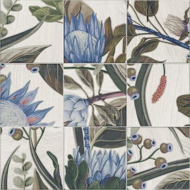Декор Mainzu Decor Blue Leaves 20x20