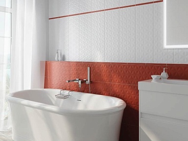 Плитка Kerama Marazzi 12125R Диагональ белый обрезной 25x75