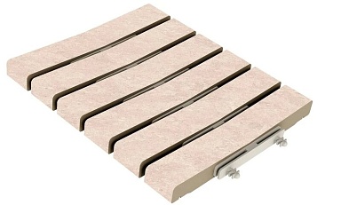 Керамогранит Kerastep Решетка перелива Stone 548 Sand R11/C 245х300х30