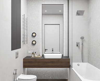 Плитка Laparet LP3090B0071R Chippo grey матовый обрезной 30x89,5