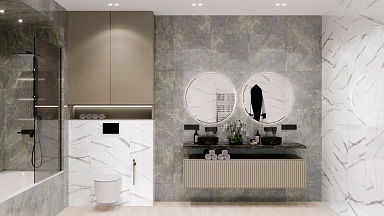 Керамогранит Global Tile GT197VG Spring Белый 30x60