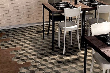 Декор Marca Corona Mix Decori Esagonо Vers. C 25х21,6