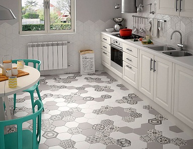Декор Equipe 21357 Hexatile Harmony B&W 17,5x20