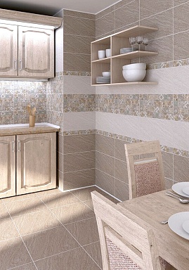 Плитка Березакерамика Рамина серый 25x50