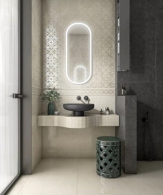 Kerama Marazzi KMD3STA068BR Декор Махкама бежевый светлый глянцевый обрезной 30x60x0,9