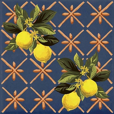 Декор Sant Agostino Giardino Blu Mix Luc 20x20