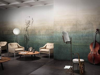Керамогранит Kerlite Wonderwall Silver Leaf Natural 3.5 mm 50x100