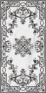 Kerama Marazzi SG591722R Монте Тиберио белый декорированный лаппатированный обрезной 119,5x238,5x0,9