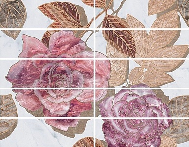 Laparet Бордюр Argos flowers 7,5х25