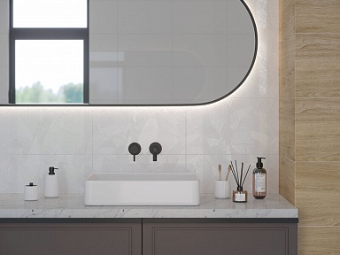 Плитка Gracia Ceramica Nature white 02 рельеф 30х50