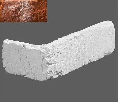 Искусственный камень Leonardo Stone Угловой элемент Мадрид 490 24,5/11x8x1,9