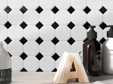 Мозаика StarMosaic Hexagon big White Matt (SBH1005) 25.6х29.5