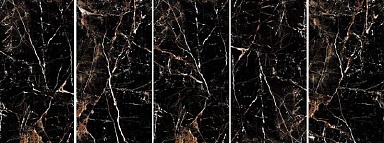 Керамогранит Novin Ceram Yazd Tile Co N9603 Analiya Black Nano Polish Rect 60х120