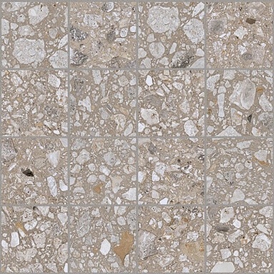 Декор Cerim 772555 Match Up Earl Grey Mix Glossy Mosaico 6mm 7.5x7.5 30x30