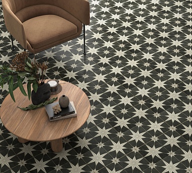 Керамогранит Etili Seramik Scintilla Chess Black Pre-cut 45x45