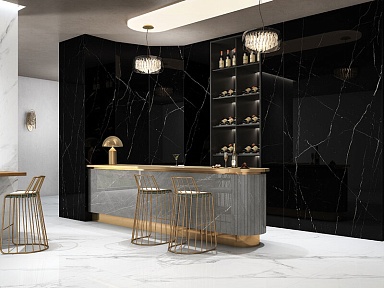 Керамогранит Simpolo Ceramics Marquina Night High Gloss 120х278х6
