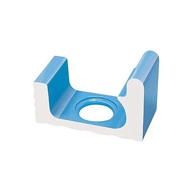 Декоративная вставка Serapool K461 1/2 часть переливного водоотводного канала со сливом Light Blue 29x12