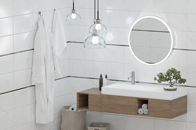 Декор Eurotile 0105 Amuletto White Decor 25x50
