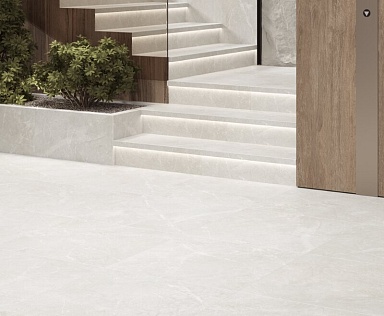 Керамогранит Laparet Rocky Bianco PRO светло-серый матовый R10GR STR 80х80
