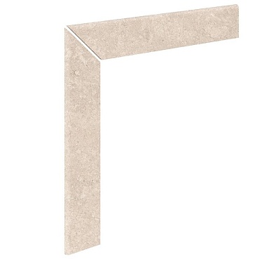 Kerastep Плинтус ступени левый Stone 541 Sand R9 596х596х11