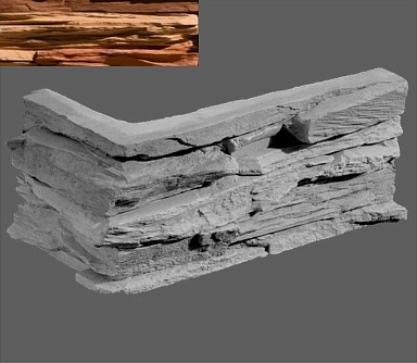 Искусственный камень Leonardo Stone Угловой элемент Перуджа 880 20/10x10x3,5