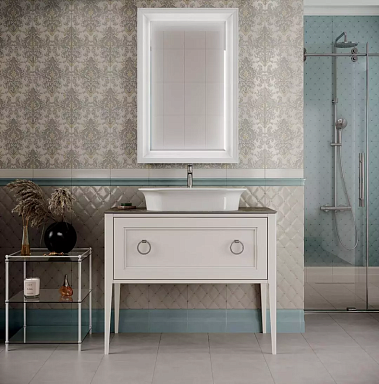 Бордюр Kerama Marazzi POD016 Карандаш Бисер платина 20х0,6