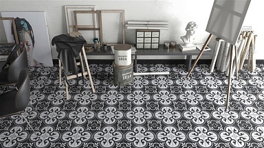 Керамогранит Yurtbay Seramik S17611 Viola Black Matte 20х20