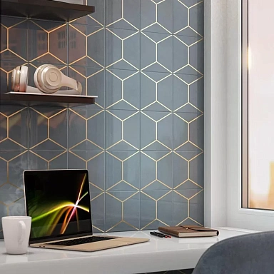 Бордюр Kerama Marazzi POD003 Бисер прозрачный цветной 20*0,6