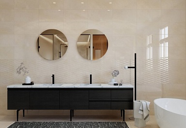 Плитка Eurotile Kiiro Sand Glossy Str. 30x60