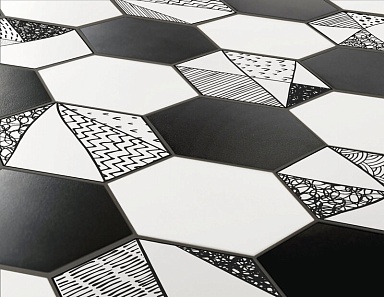Керамогранит ITT Ceramic Comic Hexa 23,2x26,7