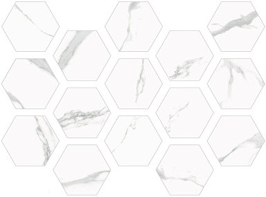 Керамогранит ITT Ceramic White Soul Hexa Matt 23х27