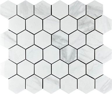 Декор Velsaa Mosaic Satuario Glacier 48 Hexagone 30.9x32.2