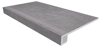 Ametis by Estima Комплект Ступень SR01 Spectrum 33x120 неполированная с бортиком + Подступенок 14.5x120