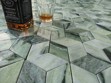 Мозаика Caramelle Mosaic Nuvola rosato Pol 23x73x7 29.8x29.8