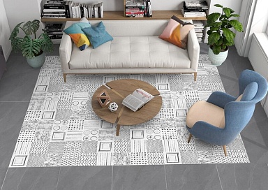 Керамогранит Alpas Euro Denver Black Base Matt 20x20