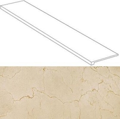 Ступень Атлас Конкорд Россия 620070000768 Supernova Stone Cream Scalino laterale sx 33x120