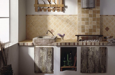 Декор Serenissima Cir Inserto Travertino 20x20