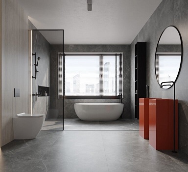 Керамогранит Nanogress Riva Grigio-V 90x180