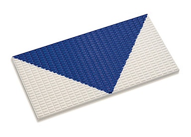 Декор Serapool 24200 Стрелка на плитке Antislip с сетчатой поверхностью Unglazed-Cobalt 12x24,5