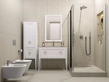 Бордюр Kerama Marazzi POF014 Карандаш Бисер серый матовый 20х1.4