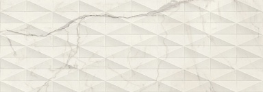Плитка Marazzi Italy M6TD Allmarble Wall Statuario Struttura Pave Satin 3D Rett. 40х120