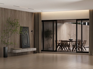 Керамогранит Laminam Russia LAMF012855 Zen Wood Maple 3+ 1200x3000
