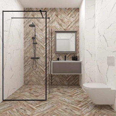 Керамогранит Eurotile Oak Yalta GP mix 15.1х60х1