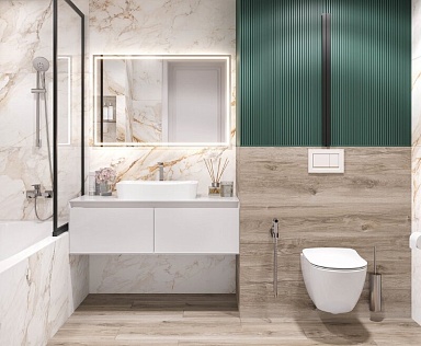 Керамогранит Laparet Calacatta Borgini Структурный 60x120
