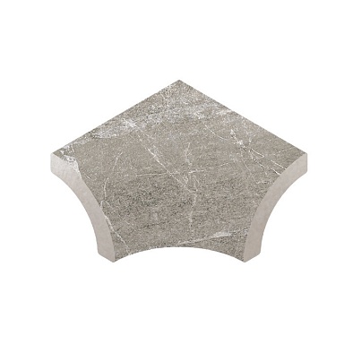 Декоративная вставка Kerastep Планка радиальная внутренний угол Marble 431 Arian R9 33х42х50