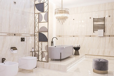 Eurotile 362 Бордюр Artemis Центр 9.5x30