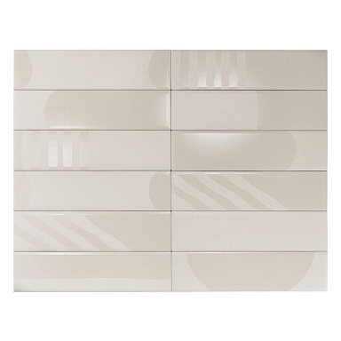 Плитка Smile Tile Rivera Milky White 7.5x30