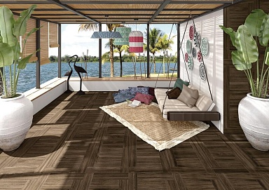 Керамогранит VIVES 4CF9 Krabi-R Noce 120x120